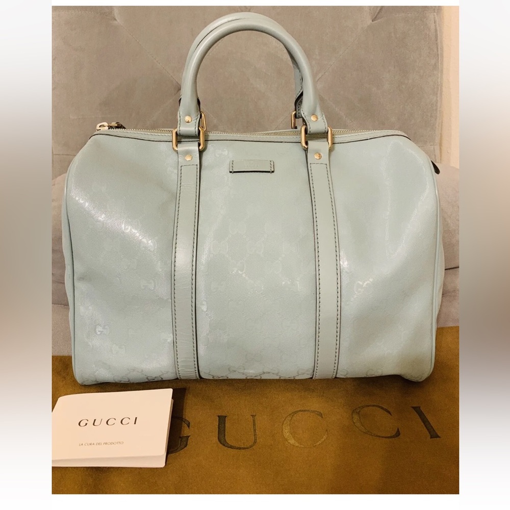Gucci GG Boston Bag Light turquoise color